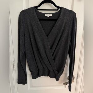 Michael Stars Charcoal Wrap Top